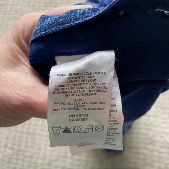 Columbia Omni Freeze Advanced Cooling Blue Heathered Skort Size 6 - Picture 4 of 6